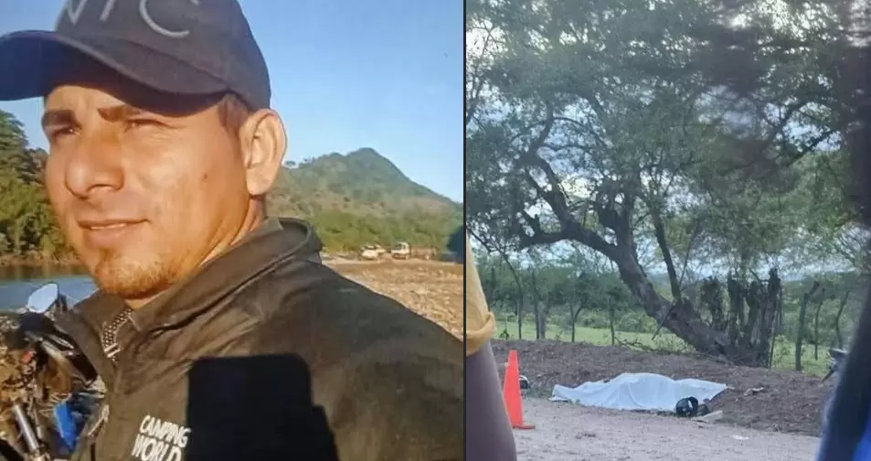 El infortunado quedó tendido a la orilla del camino. Foto; redes sociales,